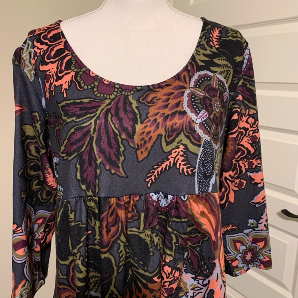 Empire Waist Dress Fall Colors - Picture 2 of 5